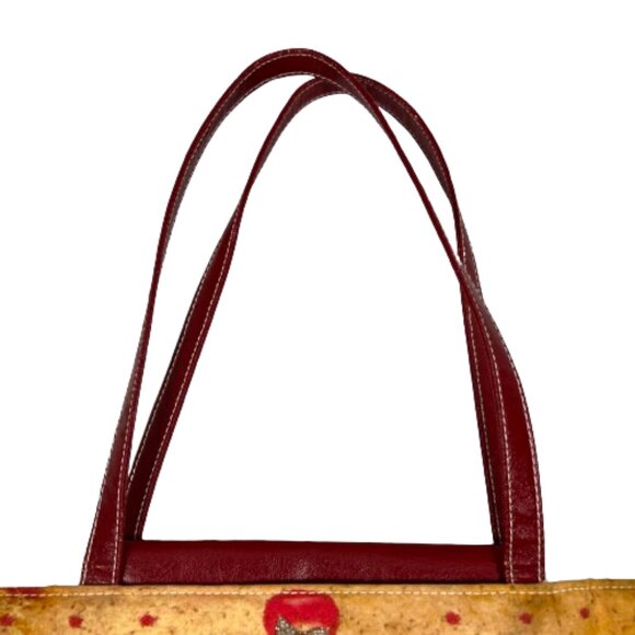 Ashley‎ M Women Embellished Patriotic Elvis Print Handbag Multicolor Beaded Flag - Picture 7 of 16